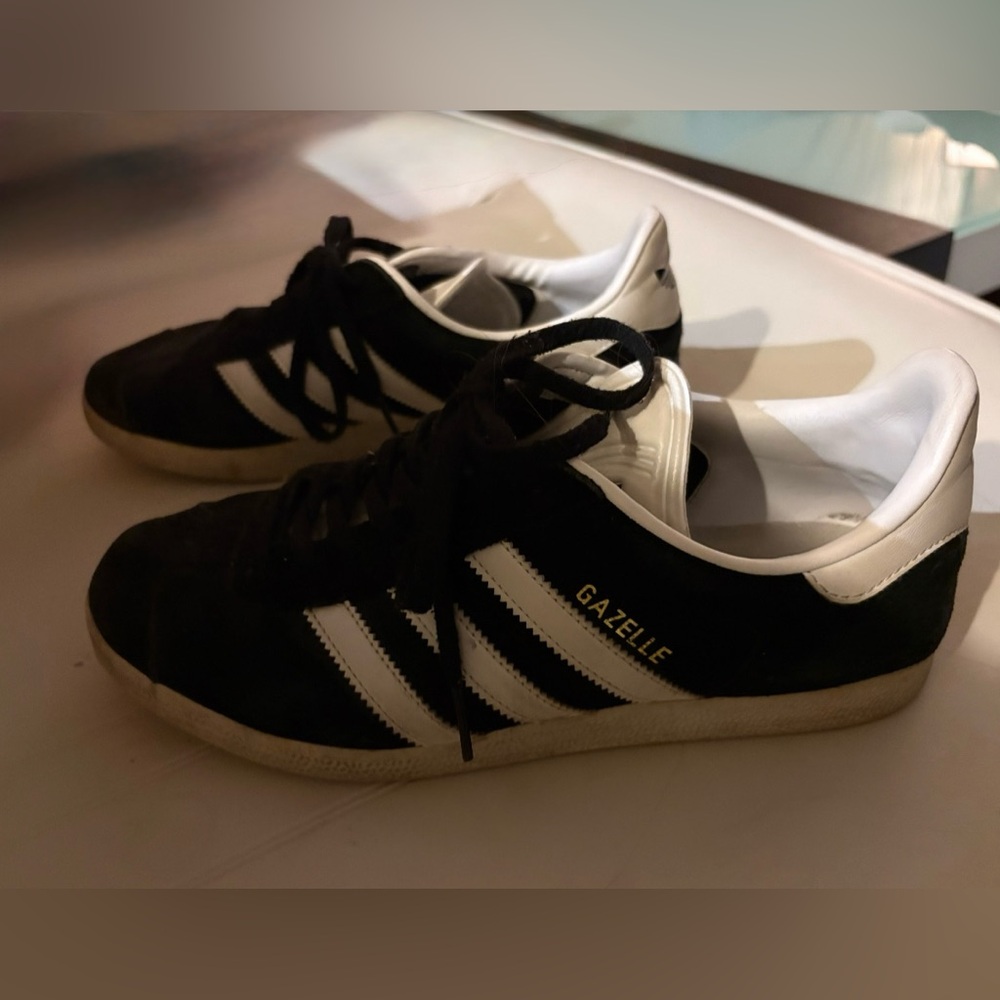 Adidas Gazelle Black and White Shoes